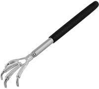 AARACHI Back Scratcher Extendable Telescopic Hand Massager Stainless Steel with Rubber Grip and Bear Claw for Back and Head Scratching