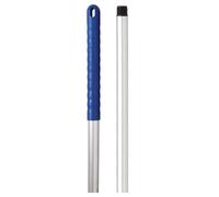 Aardvark Janitorial Supplies Pack of 2 Mop Handles, 125cm, Aluminium, Screw Fitting, Available in Red, Blue, Green, Yellow and White (Blue)