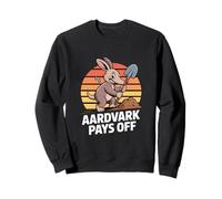 Aardvark Pays Off Retro Motivation Work Ethic Sweatshirt