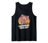 Aardvark Pays Off Retro Motivation Work Ethic Tank Top
