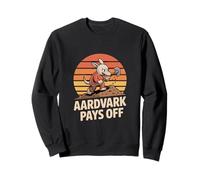 Aardvark Pays Off Retro Sunset Hard Work Hustle Sweatshirt