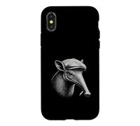 Aardvark Smoking Cigarette Mafia Gangster Portrait Case for iPhone X/XS