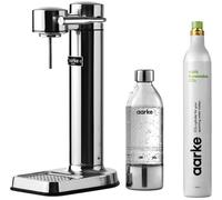 AARKE Carbonator 3 Sparkling Water Maker & CO2 Gas Cylinder - Steel, Silver/Grey