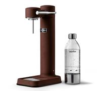 Aarke Carbonator 3 Sparkling Water Maker - Stainless Steel Soda Maker with BPA-Free PET Bottle (800ml), Compatible with 60L CO₂ Cylinders - Burgundy