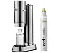 AARKE Carbonator Pro Sparkling Water Maker & CO2 Gas Cylinder - Steel, Silver/Grey