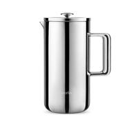 aarke Coffee Press, double-wall vacuum insulation, a precision mesh filter, and a cool-touch body, 1 L / 8 cups / 33.8 fl oz