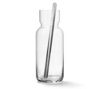aarke Nesting Carafe Crystal Glass Carafe (1.1 Litre) + Stainless Steel Bar Spoon