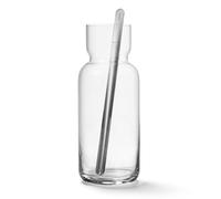 Aarke Nesting Carafe Crystal Glass Carafe (1.1 Litre) + Stainless Steel Bar Spoon