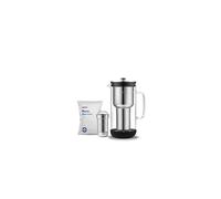 Aarke Purifier Water Filter Pitcher - Glass & Stainless Steel, 2.4L (10 cups), Includes Aarke Pure Filter Refill Bag, Model A1120
