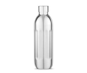 aarke To-Go Bottle Stainless Steel Drinking Bottle for Silent & Bubbly Drinks, Compatible Carbonator Pro, Double-Walled & Vacuum Insulated, Leak-proof & Dishwasher Safe, 500 ml