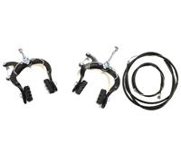 AARNAV 1 Pair U Shape Bike Brake For Mountain Bike And MTB, BMX Brake Clamps, Road Bike Brakes, Bicycle Front And Rear Caliper Brake Set with Pads And Cables for Bicycle