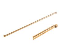 AARNAV 2x35cm 3.25mm Bamboo Knitting Needles - Single Pointed Long Wooden for Beginners and Professional, Warm for Arthritic Hands (2 x 3.25mm)