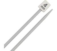 AARNAV 2x35cm 4mm Straight Single Pointed Aluminium Knitting Needles - Long Length, Pair (2 x 4mm)