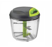 AARNAV Grey Green Manual Food Chopper | Pull String Food Chopper | Handy Chopper with 5 Stainless Steel Blades for Effortlessly Chopping Vegetables and Fruits for Your Kitchen (900 ml)