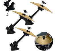 Aarnter Car Crash Cymbals, Car Mini Cymbals Air Vent, Fun Air Vent Drum Cymbals for Car-Turn Your Car Into a Mobile DrumSet, Easy Install, Fun for Drummers and Music Lovers Alike (3pcs Gold)