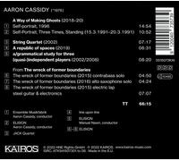 AARON CASSIDY: A WAY OF MAKING GHOSTS NEW CD