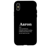 Aaron Is A Legend Dictionary Definition Funny Saying Case for iPhone X/XS