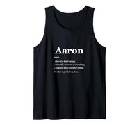 Aaron is A Legend Dictionary Definition Funny Saying Tank Top