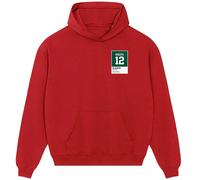 Aaron Rodgers 12 Jersey Frame Men's Hoodie - Red / L