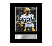 Aaron Rodgers Pre Printed Signature Signed Mounted Photo Display #22 Printed Autograph Picture