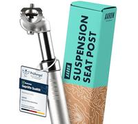 AARON - Spring Suspension Bike Seat Post - Aluminum Saddle Seatpost for E Bicycle, MTB, Trekking Bikes, City Bikes - 30.9mm Diameter, 13.8" (350mm) Length