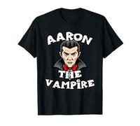Aaron The Vampire T-Shirt Halloween Simple Costume T-Shirt