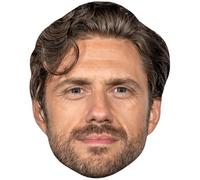 Aaron Tveit (Beard) Celebrity Mask, Flat Card Face, Fancy Dress Mask