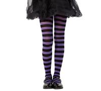 Aaronano Girls Striped Tights 40Denier Opaque Casual Pantyhose 2-10 Years | Children's Halloween Christmas Striped Patterned Leggings with Five Colors