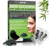 Aarovibe Blackhead Remover Strips, 10 PCS Individually Wrapped Charcoal Nose Strips - Deep Cleansing for Blackheads, Hygienic Single-Use Packaging - Suitable for All Skin Types, Women & Men