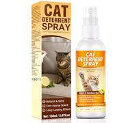 AAROVIBE Cat Repellent Spray 150ml, Cat Deterrent Spray Indoor to Protect Furniture, Sofas & Curtains from Scratching, Chewing and Marking, Pet-Safe & Non-Staining