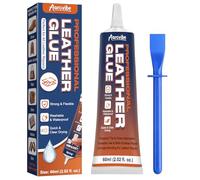 Aarovibe Leather Glue, 60ml Strong & Flexible Leather Adhesive - Waterproof, Quick-Dry & Clear Repair Glue for Shoes, Jackets, Handbags, Sofas, Car Seats & More - Long-Lasting Bond for Durable Fixes