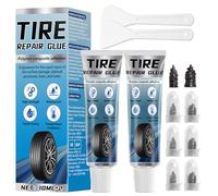 Aarovibe Tyre Repair Glue, Black Rubber Cement for Sidewall Fixes, Quickly Repairs Tyre Cracks and Punctures, Suitable for Car, Motorcycle, Bike, Jeep, Off-Road, Truck, Tractor (20ml)