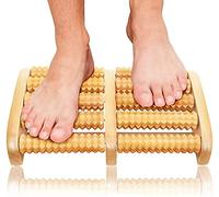 AARSH®Wooden Roller Foot Massager Body Stress Buster & Acupressure Point Device Relaxation Legs Pain Relief