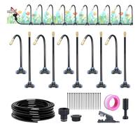 Aartner 360° Curved Garden Automatic Irrigation System, Watering System Garden, Greenhouse Plants, Raised Bed Irrigation Drip Irrigation for Landscape, Flower Bed and Patio Plants (10M)