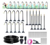 Aartner 360° Curved Garden Automatic Irrigation System, Watering System Garden, Greenhouse Plants, Raised Bed Irrigation Drip Irrigation for Landscape, Flower Bed and Patio Plants (20M)
