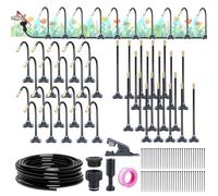 Aartner 360° Curved Garden Automatic Irrigation System, Watering System Garden, Greenhouse Plants, Raised Bed Irrigation Drip Irrigation for Landscape, Flower Bed and Patio Plants (30M)