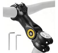 Aartner Adjustable Bike Stem 31.8mm, ±60 Degree Bicycle Handlebar Stem Riser for Mountain Bike, Road Bike, E-bike, 28.6mm Front Fork Stem Extender, Dual-Screw Locking No-Slip Handlebar Riser (85mm)