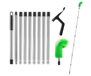 Aartner Gutter Cleaner Telescopic Roof Gutter Cleaning Tools Kit hedgehog gutter brush,Gutter Cleaning Tools with 9-Section from Gardens Ditches Villas Townhouses