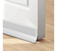 Aartner Large Gap Door Draft Stopper,39"/1M Draft Excluder for Doors, Self Adhesive Draught Widened phylum Sweep for Bottom of Subkingdom,Guard Against Drafts, Dust, Noise (White, 1 * 1m-28mm)