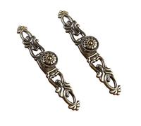 Aartner Pack of 2 Retro Door Handle Metal Knob Cupboard Handle Brass Bronze Drawer Wardrobe Pull Handle 155mm Antique Brass (Bronze)