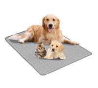 Aartner Pet Self Cooling Mat- Washable Pet Ice Silk Sleeping Pad for Small Medium Large Dogs Cats Indoor & Outdoor Use, Cool Pet Blanket Extra Large Dogs UK (Red, L(70 * 61CM))