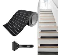 Aartner Stair Treads, 15 Pack Outdoor Non Slip, 24" x 4" Pre-cut Anti Slip Tape Strips with Roller, Weather Resistant Grip Tape for Steps Wooden Tiles Indoor Staircase Floor Ramp Ladder (15CM*60CM)