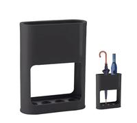 Aartner Umbrella Stand for Hallway, Plastic Umbrella Holder with Removable Tray, 28x22 x9 cm Umbrella Bucket for Indoor Home Office, Umbrella Storage Bin Space Saving Organizer for Entryway (Black)