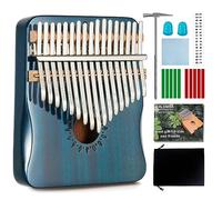 AARVI Kalimba Thumb Piano 17 Keys, Portable Mbira Finger Piano Gifts for Kids and Adults Beginners (blue)