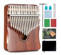 AARVI Kalimba Thumb Piano 17 Keys, Portable Mbira Finger Piano Gifts for Kids and Adults Beginners (brown)