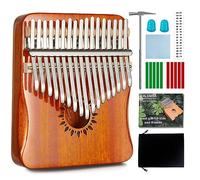 AARVI Kalimba Thumb Piano 17 Keys, Portable Mbira Finger Piano Gifts for Kids and Adults Beginners (yellow)