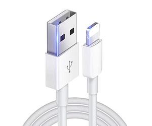 AA's 6.56 Feet Lightning Cable - White iPhone Charger Cable for iPhone 12 Pro Max/12/11/X/XS/Xs Max/XR/8 Plus/7/6/5 & iPad