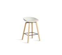 AAS32 Bar Stool H65 Oak/Steel/Melange Cream