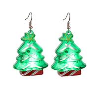 aaSccex compatible with Machine Pack compatible with Machine Gifts Jewelry LED Christmas ear Flashing Necklaces for Christmas Holiday Party Favors Pen Wire Kits, one size, ABS, No Gemstone