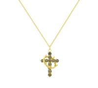 aaSccex Gold Cross Necklaces for Women, Long Silver Necklaces for Women Personalized Necklace Crown Necklace Silver/Gold Cubic Zirconia Pendant Necklacess Simple Pendant Necklacess
